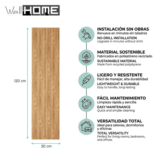 Conjunto de 2 painéis decorativos 'Alcov' da Well Home