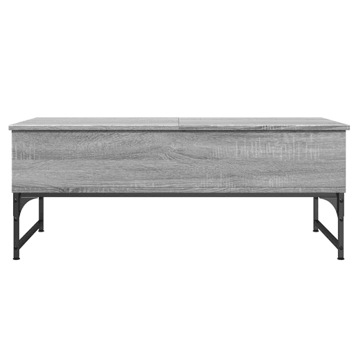 Mesa de Centro, Mesa baixa, 100x50x40cm deriv. madeirametal cinzento sonoma