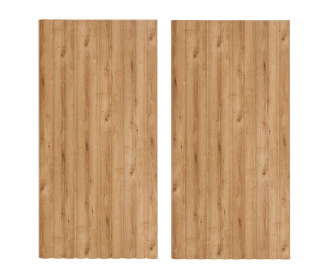 Well home set de 2 paneles decorativos 'alcov' 60x30cm en poliestireno reciclado