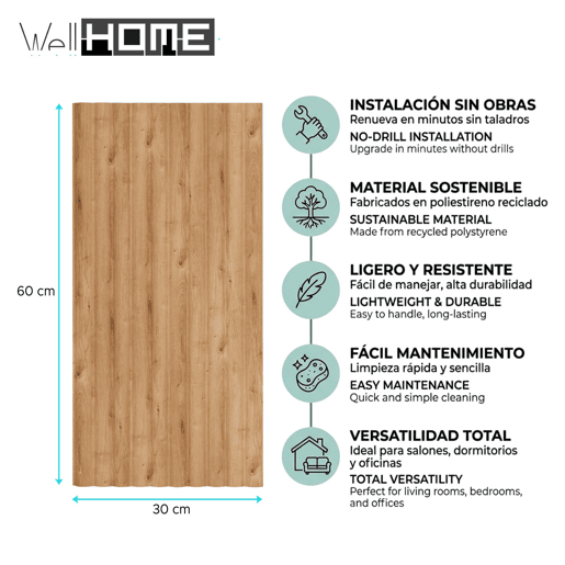 Conjunto de 2 painéis decorativos 'Alcov' da Well Home