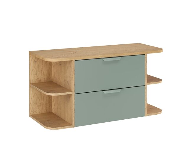 Mueble bajo lavabo nichos redondeados Encimera de lavabo Oria 100