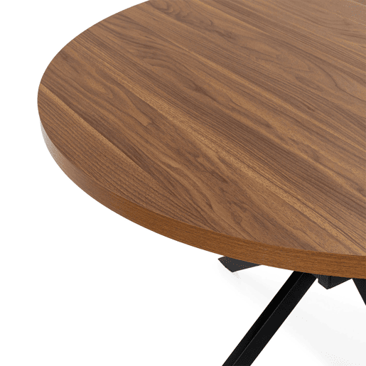 Mesa redonda extensÃvel Murano efeito Nogueira, 120-160 cm Mesa redonda extensÃvel Murano efeito Nogueira, 120-160 cm