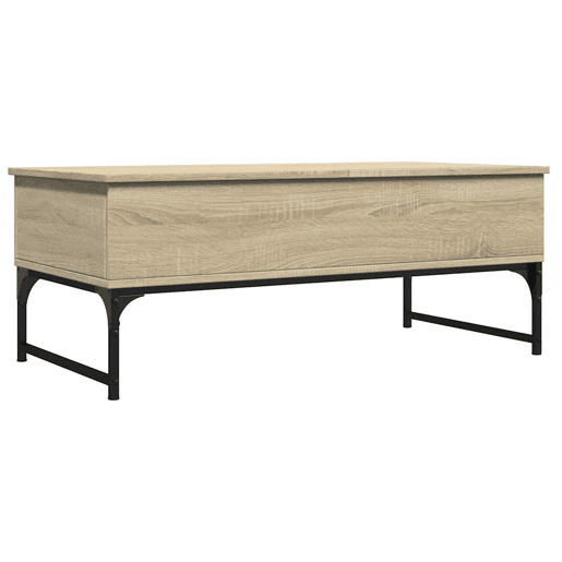 Mesa de Centro, Mesa baixa, 100x50x40 cm deriv. madeirametal carvalho sonoma