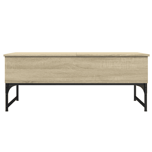 Mesa de Centro, Mesa baixa, 100x50x40 cm deriv. madeirametal carvalho sonoma