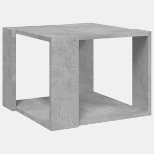 Mesa de Centro, Mesa baixa, 40x40x30 cm madeira processada cinza cimento