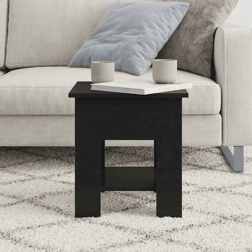 Mesa de Centro, Mesa baixa, 40x40x42 cm derivados de madeira preto
