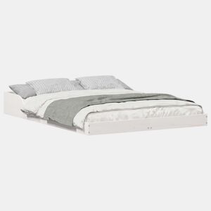 Estrutura De Cama De Casal Simple - Branco 135 x 190 cm