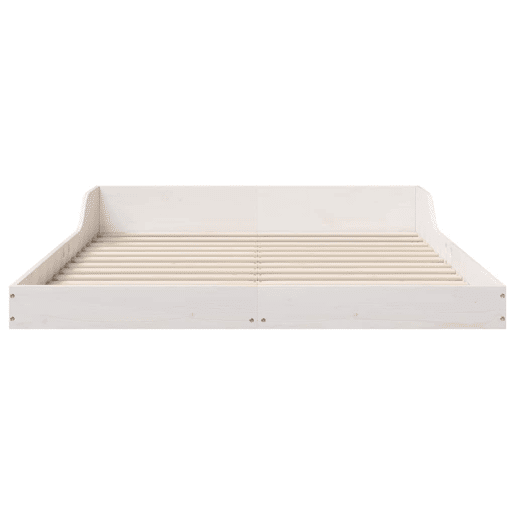 Estrutura De Cama De Casal Simple - Branco 135 x 190 cm