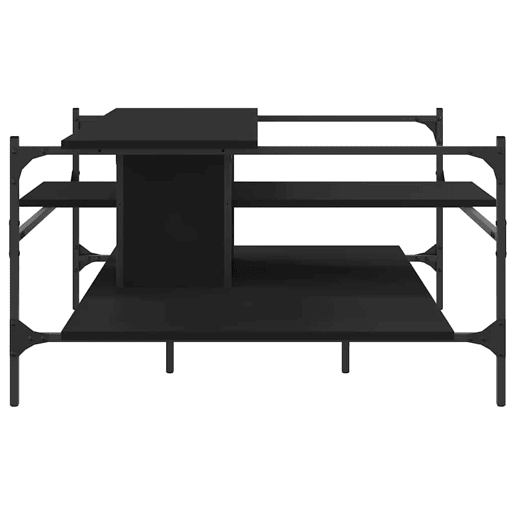 Mesa de Centro, Mesa baixa, 100x100x48,5 cm derivados de madeira preto