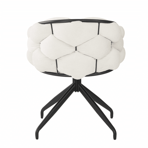 Conjunto de 2 cadeiras giratórias em veludo - Estilo moderno - Bege