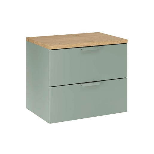 Móvel sob o lavatório 60cm Móvel de toucador Oria Verde mate