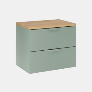 Móvel sob o lavatório 60cm Móvel de toucador Oria Verde mate