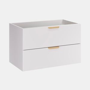 Móvel de toucador Oria 80cm branco mate