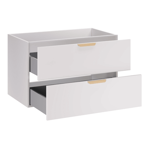 Móvel de toucador Oria 80cm branco mate
