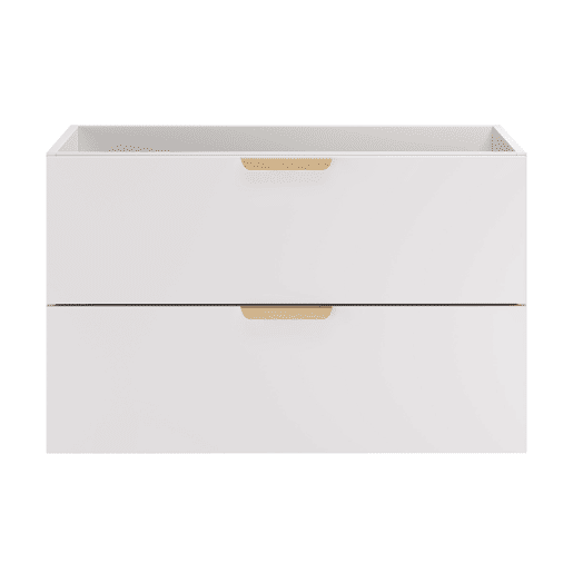 Móvel de toucador Oria 80cm branco mate