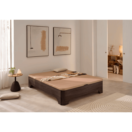 Sofá-cama dobrável elevado Matris com pés, Elegance wengué 150x190 (montagem incluída)