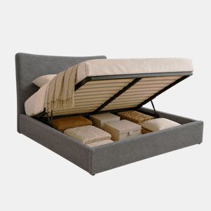 Cama de Casal Dance, Estrado Elevatório (Cinza)(200×160 cm)
