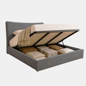 Cama de Casal Dance, Estrado Elevatório (Cinza)(200×180 cm)