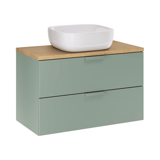 Móvel lavatório simples 80cm Oria Verde mate Móvel lavatório simples 80cm Oria Verde mate