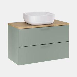 Móvel lavatório simples 80cm Oria Verde mate