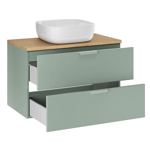 Móvel lavatório simples 80cm Oria Verde mate Móvel lavatório simples 80cm Oria Verde mate