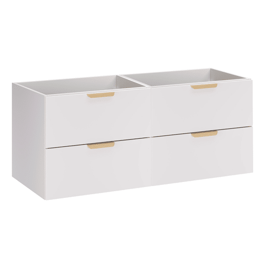 Móvel de toucador Oria 120cm branco mate