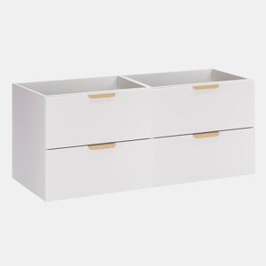 Móvel de toucador Oria 120cm branco mate