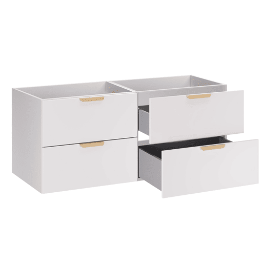 Móvel de toucador Oria 120cm branco mate