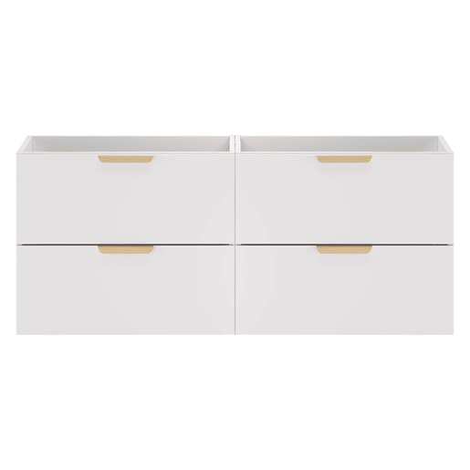 Móvel de toucador Oria 120cm branco mate