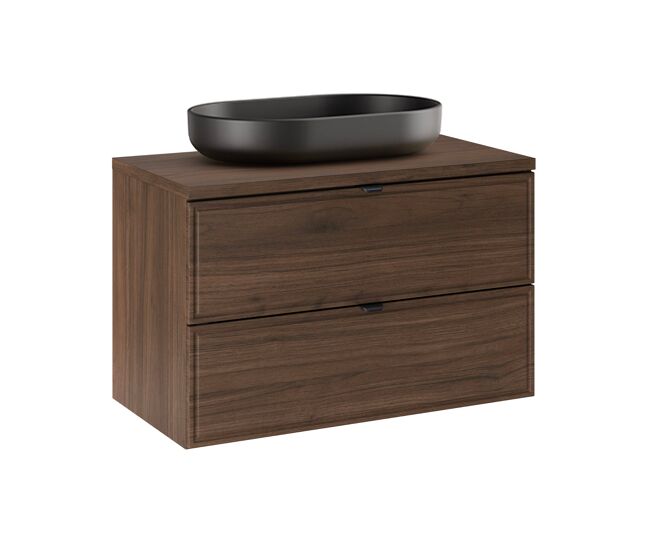 Mueble lavabo 80cm elias madera oscura