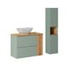 Conjunto mueble lavabo individual y columna Jade 80 Conjunto mueble lavabo individual y columna Jade 80 Verde