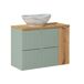 Conjunto mueble lavabo individual y columna Jade 80 Conjunto mueble lavabo individual y columna Jade 80 Verde