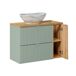 Conjunto mueble lavabo individual y columna Jade 80 Conjunto mueble lavabo individual y columna Jade 80 Verde