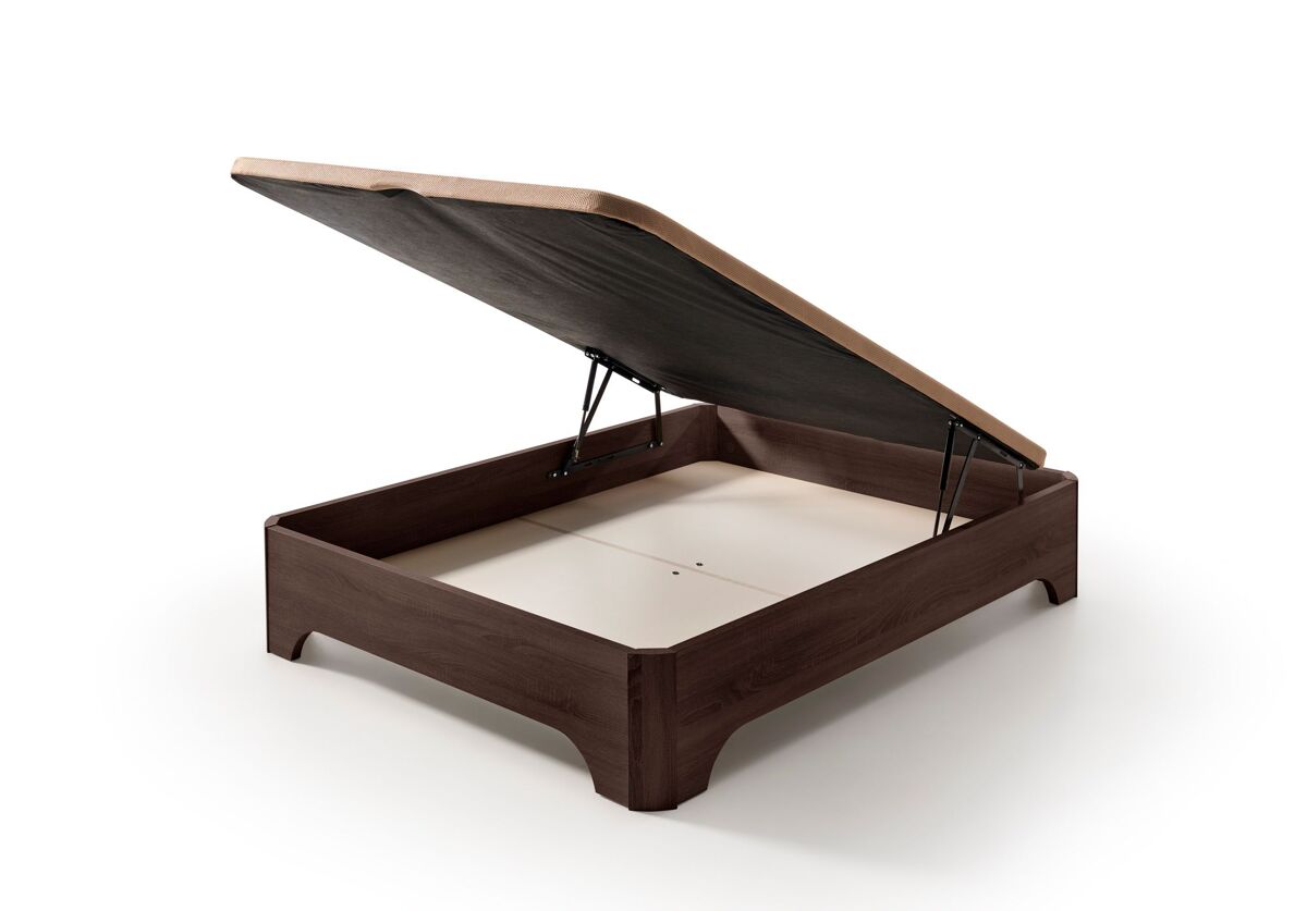 Canapé matris abatible elevado con patas elegance wengué 160x200 (sin montaje)