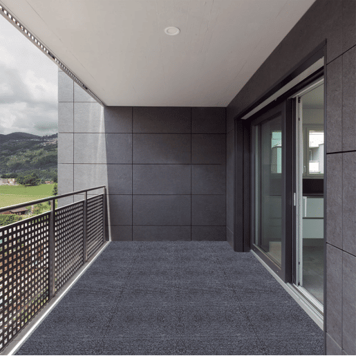 Ladrilhos para terraço tipo alcatifa, 12, 36 peças - sistema modular de encaixe DIY, instalação rápida e simples para pátios, alpendres, varandas, piscinas e jardins - cinzento