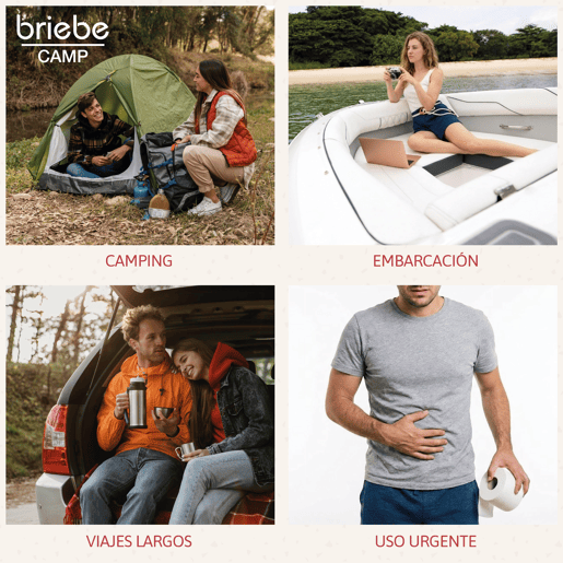 Briebe WC1113 Sanita Química Portátil para Adultos 20L Camper, Campismo, Caravana, Auto Caravana, WC, , Cinza