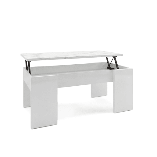 Mesa de centro elevatória Vita Blanco Artik (Blanco Mate) - Mármol Blanco Mate 50 x 45 x 50 cm