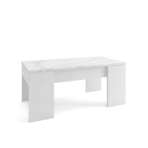 Mesa de centro elevatória Vita Blanco Artik (Blanco Mate) - Mármol Blanco Mate 50 x 45 x 50 cm