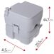 Inodoro WC Portatil Camry CR1035 Inodoro WC Portatil Camry CR1035 Gris