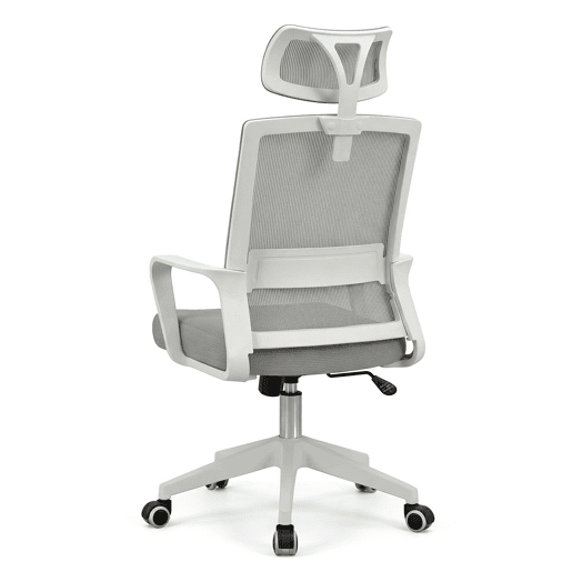 Cadeira de escritório ergonômica Dafne Tex 111-121x51 cm Branco - Cinzento 51 x 121 x 51 cm