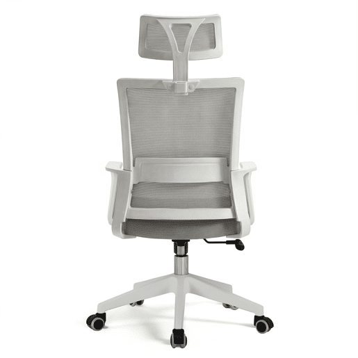Cadeira de escritório ergonômica Dafne Tex 111-121x51 cm Branco - Cinzento 51 x 121 x 51 cm