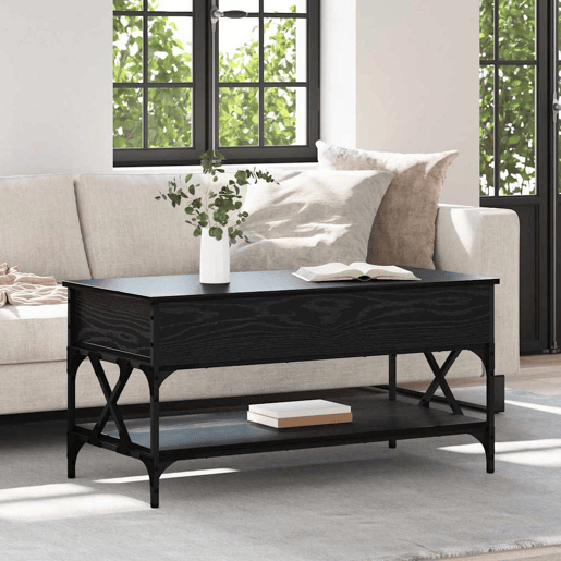 Mesa de Centro, Mesa baixa, Carvalho Preto 100 x 50 x 50 cm