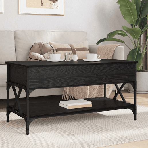 Mesa de Centro, Mesa baixa, Carvalho Preto 100 x 50 x 50 cm