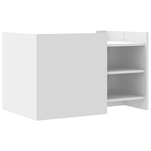 Mesa de Centro, Mesa baixa, 80x50x50 cm derivados de madeira branco
