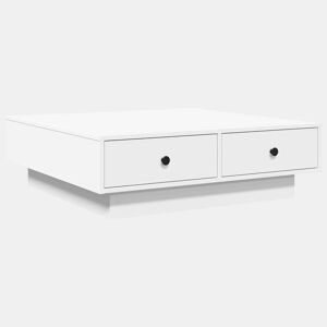 Mesa de Centro, Mesa baixa, 90x90x28 cm contraplacado branco