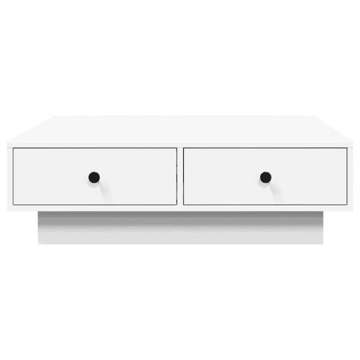 Mesa de Centro, Mesa baixa, 90x90x28 cm contraplacado branco