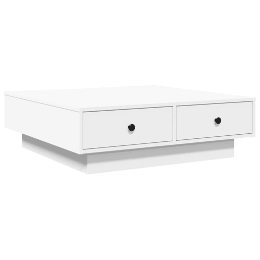 Mesa de Centro, Mesa baixa, 90x90x28 cm contraplacado branco