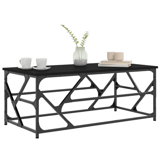 Mesa de Centro, Mesa baixa, 100x50x40 cm derivados de madeira preto