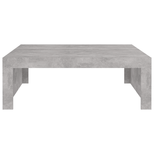 Mesa de Centro, Mesa baixa, 100x100x35 cm derivados madeira cinzento cimento