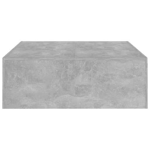 Mesa de Centro, Mesa baixa, 100x100x35 cm derivados madeira cinzento cimento